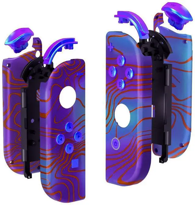 Alt view image 5 of 7 - DIY Replacement Shell Buttons for Nintendo Switch & Switch OLED, Damascuscamo Custom Housing Case with Full Set Button for Joycon Controller - Console Shell NOT Included @