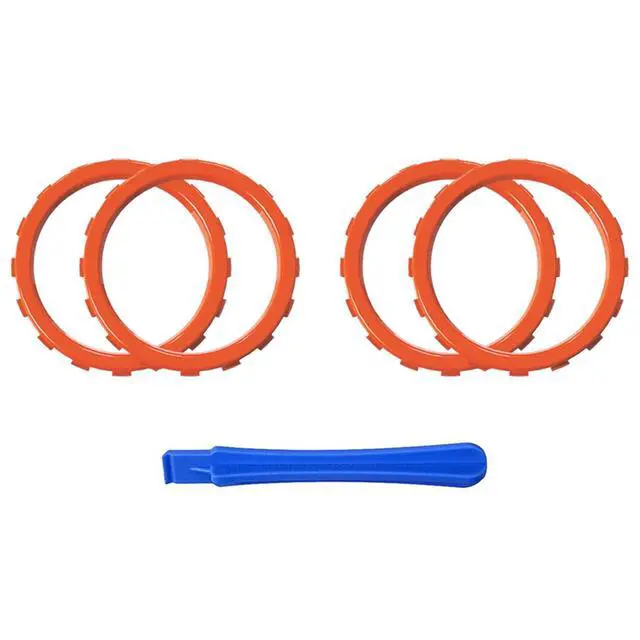 Alt view image 3 of 7 - Replacement Accent Rings for Xbox Elite Series 2 Core | for Elite Series 2 | for Xbox One Elite | for ASR Version Shell for Xbox Series X/S Controller - Orange @