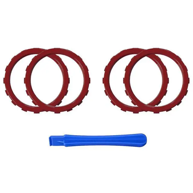 Alt view image 3 of 7 - Replacement Accent Rings for Xbox Elite Series 2 Core | for Elite Series 2 | for Xbox One Elite | for ASR Version Shell for Xbox Series X/S Controller - Carmine Red @