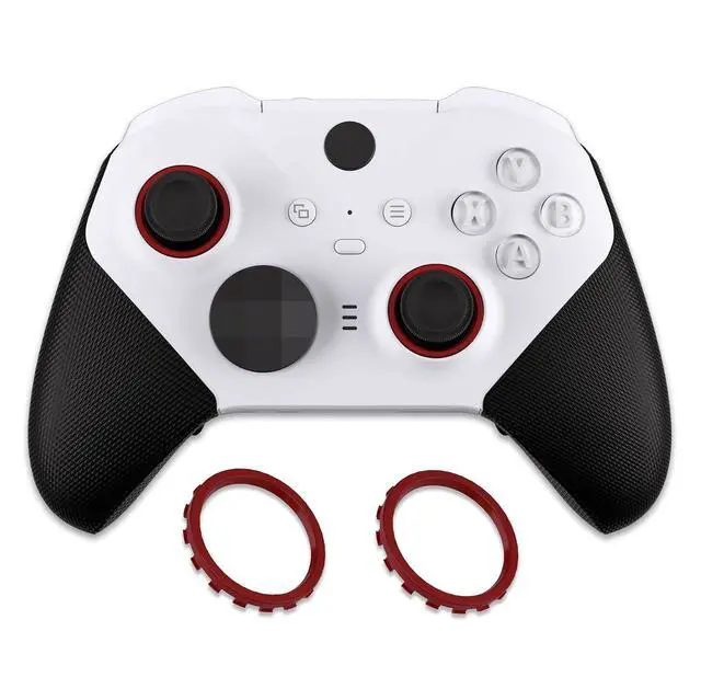 Alt view image 7 of 7 - Replacement Accent Rings for Xbox Elite Series 2 Core | for Elite Series 2 | for Xbox One Elite | for ASR Version Shell for Xbox Series X/S Controller - Carmine Red @