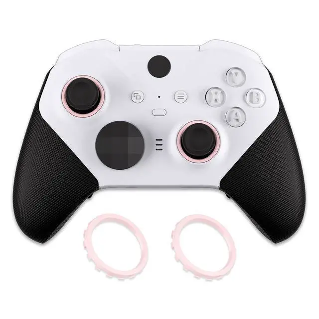 Alt view image 7 of 7 - Replacement Accent Rings for Xbox Elite Series 2 Core | for Elite Series 2 | for Xbox One Elite | for ASR Version Shell for Xbox Series X/S Controller - Cherry Blossoms Pink @