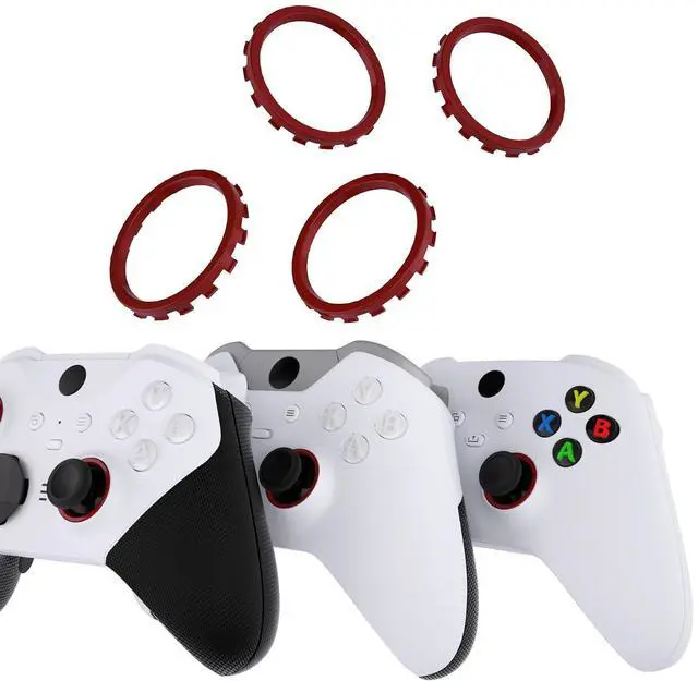 Main image of Replacement Accent Rings for Xbox Elite Series 2 Core | for Elite Series 2 | for Xbox One Elite | for ASR Version Shell for Xbox Series X/S Controller - Carmine Red @