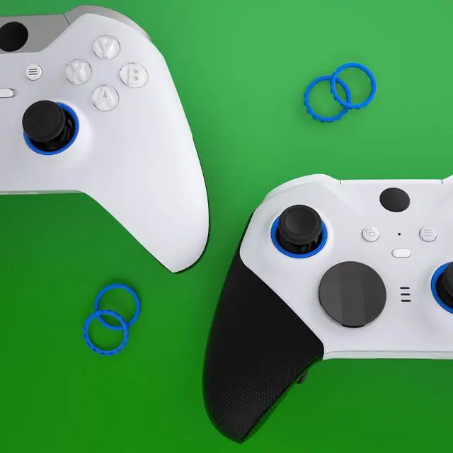Alt view image 5 of 7 - Replacement Accent Rings for Xbox Elite Series 2 Core | for Elite Series 2 | for Xbox One Elite | for ASR Version Shell for Xbox Series X/S Controller - Blue @
