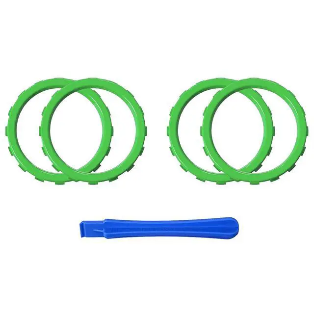 Alt view image 3 of 7 - Replacement Accent Rings for Xbox Elite Series 2 Core | for Elite Series 2 | for Xbox One Elite | for ASR Version Shell for Xbox Series X/S Controller - Green @