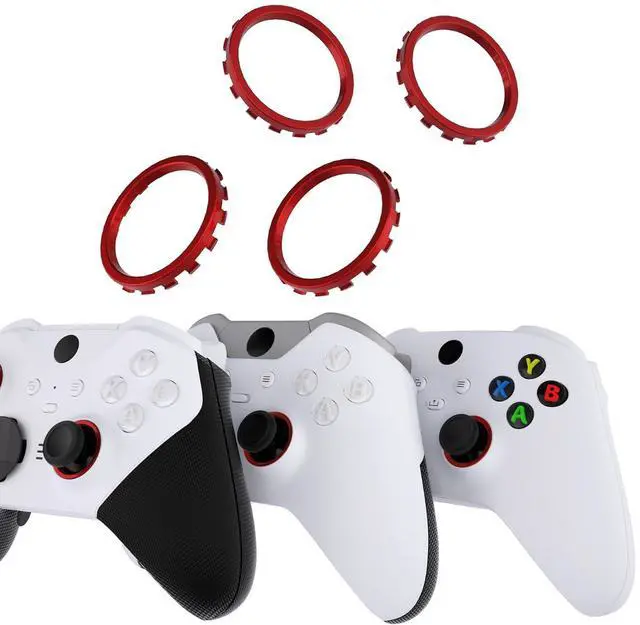 Main image of Replacement Accent Rings for Xbox Elite Series 2 Core | for Elite Series 2 | for Xbox One Elite | for ASR Version Shell for Xbox Series X/S Controller - Scarlet Red @