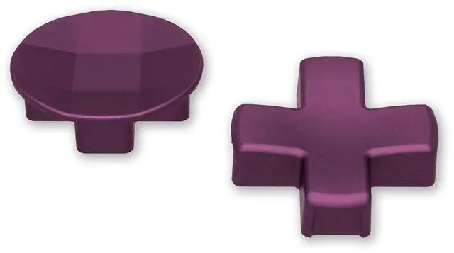 Main image of 2Pcs Metalic Grape Magnetic Stainless Steel D-Pads, for Xbox Elite 1/2 Controller, Replacement Parts Directional Pad Button Kits for Xbox One Elite & Xbox One Elite Series 2 Controller @