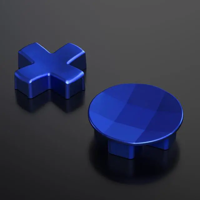Alt view image 3 of 7 - 2Pcs Metallic Blue Magnetic Stainless Steel D-Pads for Xbox Elite 1/2 Controller, Replacement Directional Pad Button Kits for Xbox One Elite & Xbox One Elite Series 2 Controller @