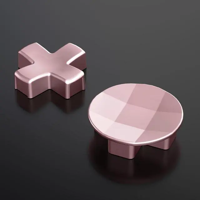 Alt view image 3 of 7 - 2pcs Metalic Rose Gold Magnetic Stainless Steel D-Pads, for Xbox Elite 1/2 Controller, Replacement Parts Directional Pad Button Kits for Xbox One Elite & Xbox One Elite Series 2 Controller @