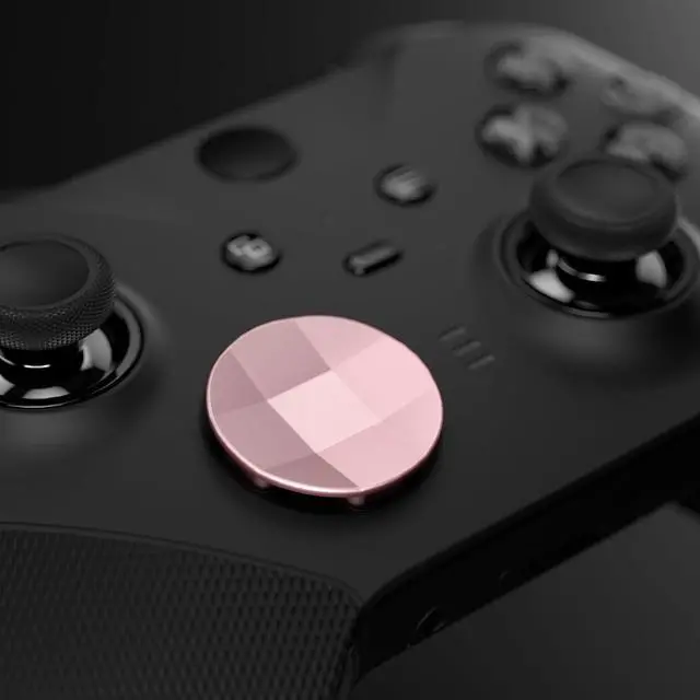 Alt view image 4 of 7 - 2pcs Metalic Rose Gold Magnetic Stainless Steel D-Pads, for Xbox Elite 1/2 Controller, Replacement Parts Directional Pad Button Kits for Xbox One Elite & Xbox One Elite Series 2 Controller @