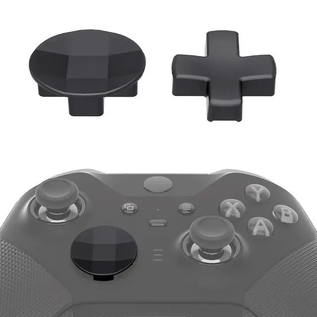 Alt view image 7 of 7 - 2 pcs Metalic Black Magnetic Stainless Steel D-Pads, for Xbox Elite 1/2 Controller, Replacement Parts Directional Pad Button Kits for Xbox One Elite & Xbox One Elite Series 2 Controller @