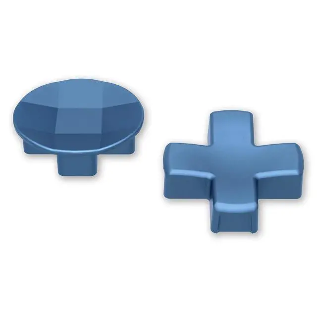 Main image of 2Pcs Metalic Neptune Blue Magnetic Stainless Steel D-Pads, for Xbox Elite 1/2, Replacement Parts Directional Pad Button Kits for Xbox One Elite & Xbox One Elite Series 2 Controller @