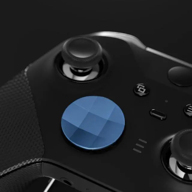 Alt view image 4 of 7 - 2Pcs Metalic Neptune Blue Magnetic Stainless Steel D-Pads, for Xbox Elite 1/2, Replacement Parts Directional Pad Button Kits for Xbox One Elite & Xbox One Elite Series 2 Controller @