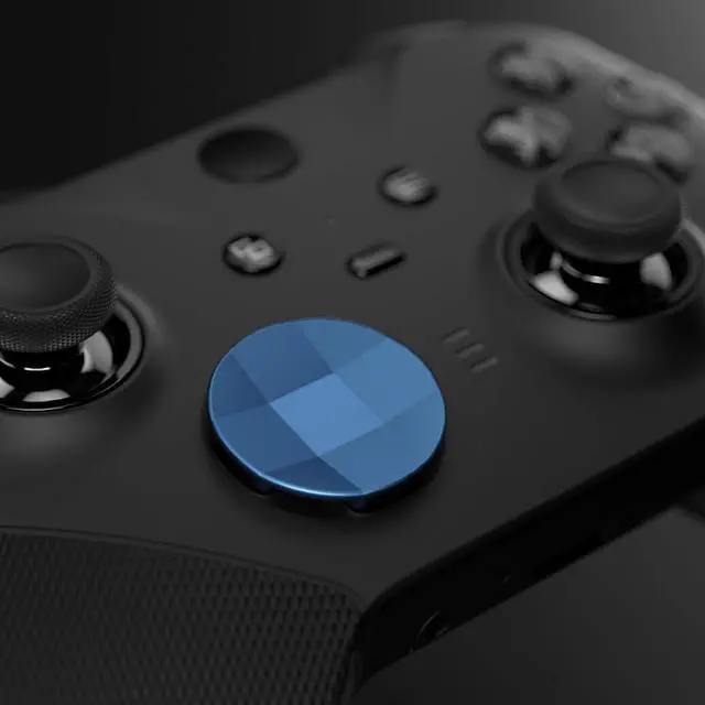 Alt view image 6 of 7 - 2Pcs Metalic Neptune Blue Magnetic Stainless Steel D-Pads, for Xbox Elite 1/2, Replacement Parts Directional Pad Button Kits for Xbox One Elite & Xbox One Elite Series 2 Controller @