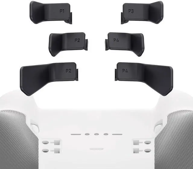 Main image of Swift Paddles for Xbox Elite 1/2 Controller, 6 in 1 Metalic Black Replacement Interchangeable Back Paddles for Xbox One Elite & Elite Series 2 Controller @