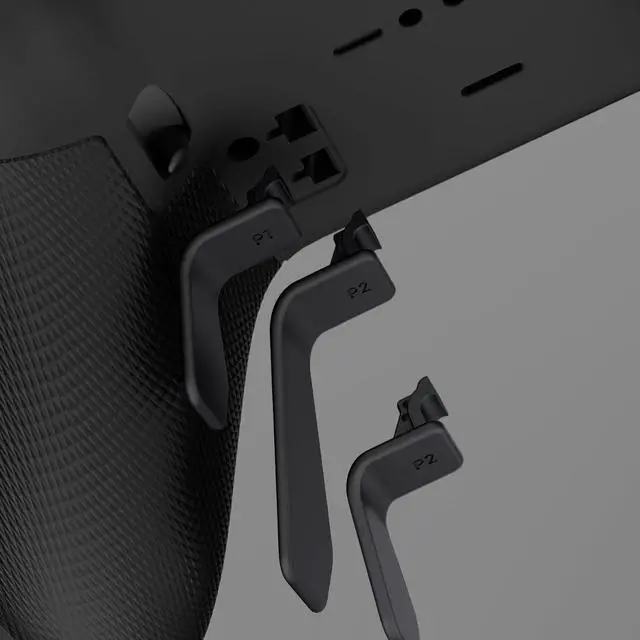 Alt view image 7 of 7 - Swift Paddles for Xbox Elite 1/2 Controller, 6 in 1 Metalic Black Replacement Interchangeable Back Paddles for Xbox One Elite & Elite Series 2 Controller @