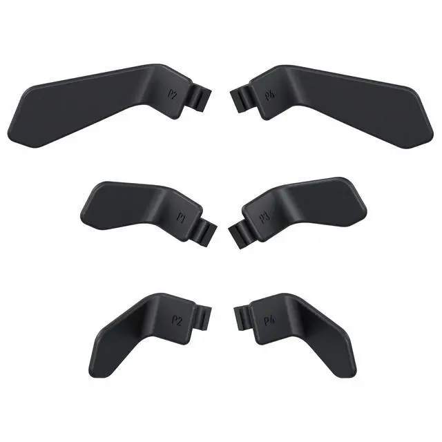 Alt view image 2 of 7 - Swift Paddles for Xbox Elite 1/2 Controller, 6 in 1 Metalic Black Replacement Interchangeable Back Paddles for Xbox One Elite & Elite Series 2 Controller @