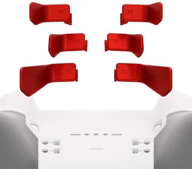 Main image of Swift Paddles for Xbox Elite 1/2 Controller, 6 in 1 Metalic Scarlet Red Replacement Interchangeable Back Paddles for Xbox One Elite & Elite Series 2 Controller @