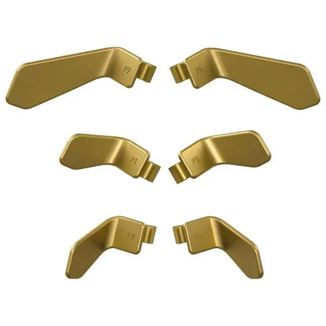 Alt view image 2 of 7 - Swift Paddles for Xbox Elite 1/2 Controller, 6 in 1 Replacement Interchangeable Accessories Back Paddles for Xbox Elite 2 Controller - Metalic Hero Gold @