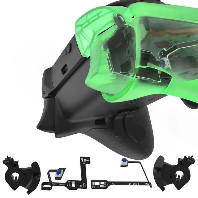 Alt view image 4 of 7 - Clicky Hair Trigger Stop Kit for Xbox Elite Series 2 Controller Shoulder Buttons, Ergonomic Tactile Switches LT RT Mouse Clicky Kit for Xbox Elite 2 Controller (Model 1797) @