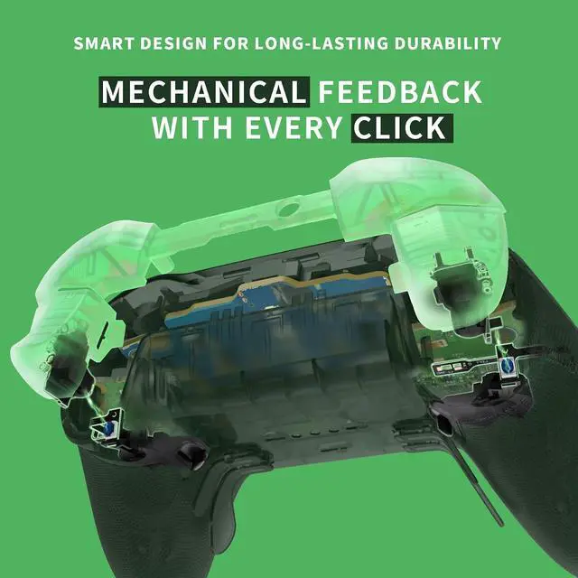Alt view image 5 of 7 - Clicky Hair Trigger Stop Kit for Xbox Elite Series 2 Controller Shoulder Buttons, Ergonomic Tactile Switches LT RT Mouse Clicky Kit for Xbox Elite 2 Controller (Model 1797) @