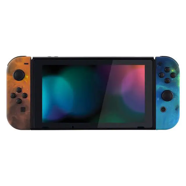 Alt view image 7 of 7 - DIY Replacement Shell Buttons for Nintendo Switch & Switch OLED, Gold Star Universe Soft Touch Housing with Full Set Button for Joycon Handheld Controller - Console Shell NOT Included @