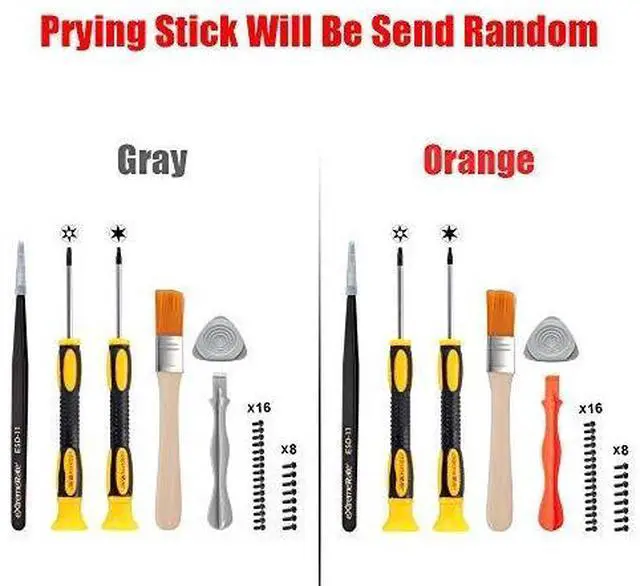 Alt view image 2 of 7 - T6 T8H Screwdriver Set Opening Tools Repair Kits for Xbox Series X/S, Elite 2 Core, Xbox One, Xbox One Elite, Xbox One S/X Controller w/Spare Screws Tweezers Prying Tool & Cleaning Brush @