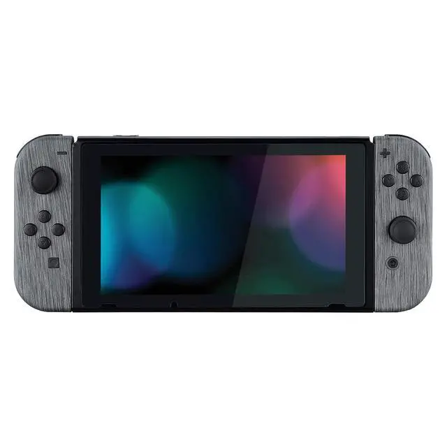 Alt view image 7 of 7 - DIY Replacement Shell Buttons for Nintendo Switch & Switch OLED, Brushed Silver Soft Touch Custom Housing with Full Set Button for Joycon Handheld Controller - Console Shell NOT Included @