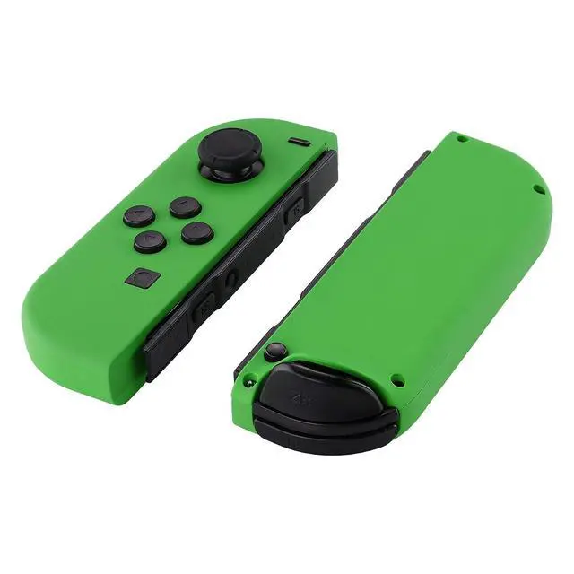 Alt view image 3 of 7 - DIY Replacement Shell Buttons for Nintendo Switch & Switch OLED, Green Soft Touch Custom Housing Case with Full Set Button for Joycon Handheld Controller - Console Shell NOT Included @