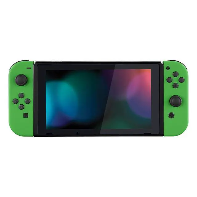 Alt view image 7 of 7 - DIY Replacement Shell Buttons for Nintendo Switch & Switch OLED, Green Soft Touch Custom Housing Case with Full Set Button for Joycon Handheld Controller - Console Shell NOT Included @