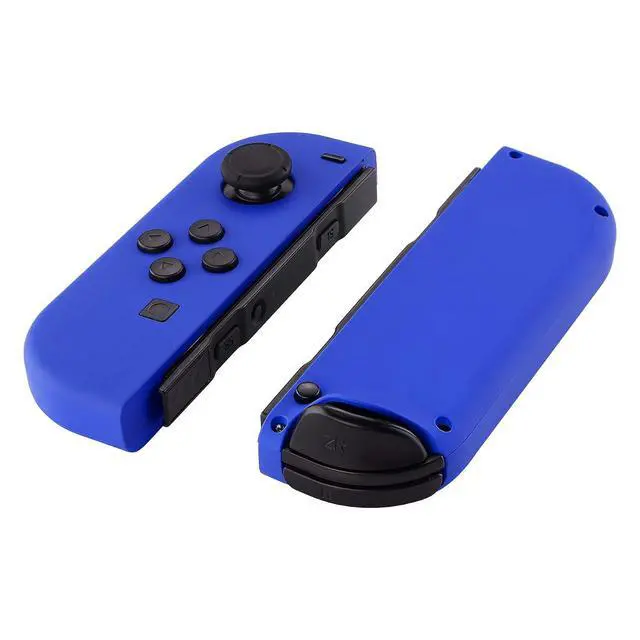 Alt view image 3 of 7 - DIY Replacement Shell Buttons for Nintendo Switch & Switch OLED, Blue Soft Touch Custom Housing Case with Full Set Button for Joycon Handheld Controller - Console Shell NOT Included @