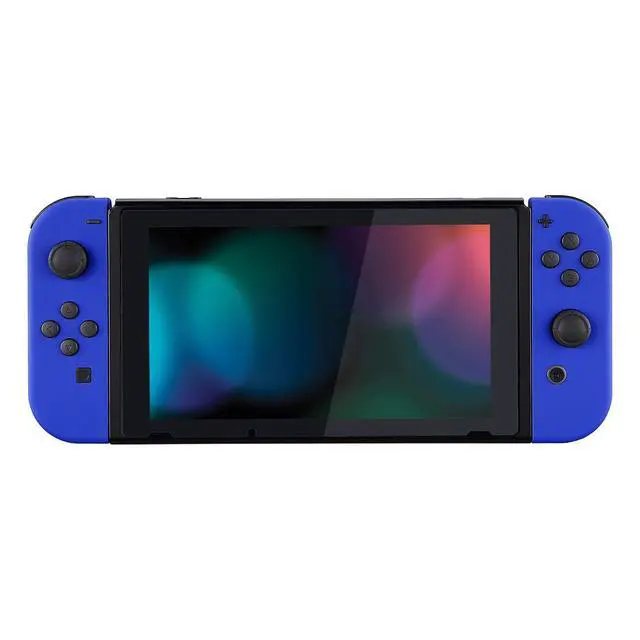 Alt view image 7 of 7 - DIY Replacement Shell Buttons for Nintendo Switch & Switch OLED, Blue Soft Touch Custom Housing Case with Full Set Button for Joycon Handheld Controller - Console Shell NOT Included @