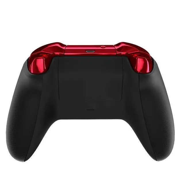 Alt view image 7 of 7 - LB RB LT RT Bumpers Triggers D-Pad ABXY Start Back Sync Buttons, Chrome Red Full Set Buttons Repair Kits with Tools for Xbox One S & Xbox One X Controller (Model 1708) @