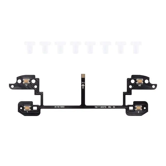 Alt view image 6 of 7 - Clicky Hair Trigger Kit for Nintendo Switch Pro Controller Shoulder Buttons, Custom Flashshot Trigger Stop Flex Cable for Nintendo Switch Pro Controller @