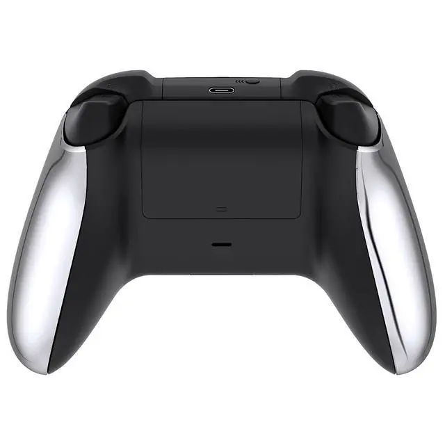 Alt view image 4 of 7 - Replacement Side Rails Grip for Xbox Core Wireless Controller, Chrome Silver Custom Accessories Back Panesl Handles Cover Shell for Xbox Series X & S Controller @