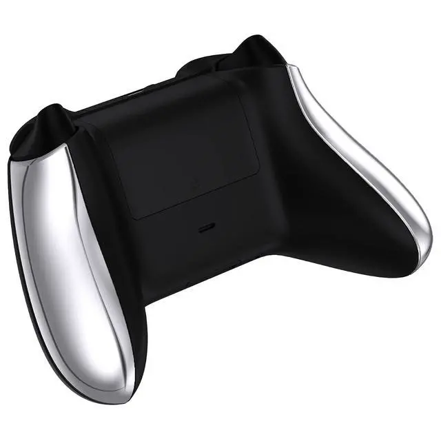 Alt view image 6 of 7 - Replacement Side Rails Grip for Xbox Core Wireless Controller, Chrome Silver Custom Accessories Back Panesl Handles Cover Shell for Xbox Series X & S Controller @