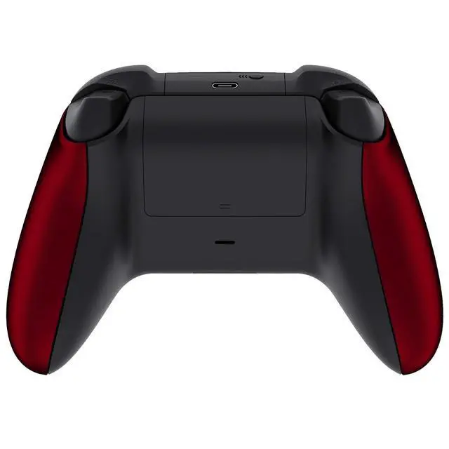 Alt view image 4 of 7 - Controller Grip for Xbox Series X & S, Scarlet Red Soft Touch Comfortable Left Right Side Rails, Replacement Parts Rear Shell for Xbox Core Wireless Controller @