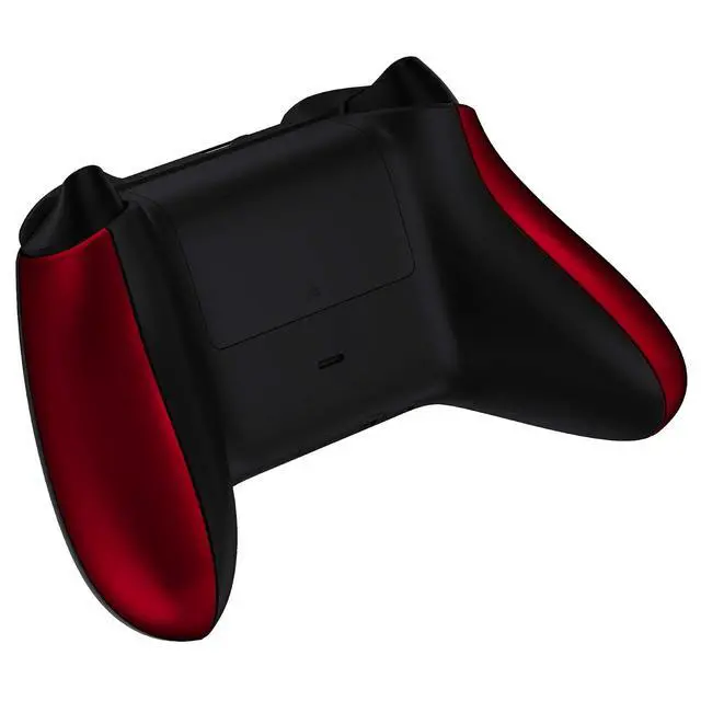 Alt view image 6 of 7 - Controller Grip for Xbox Series X & S, Scarlet Red Soft Touch Comfortable Left Right Side Rails, Replacement Parts Rear Shell for Xbox Core Wireless Controller @