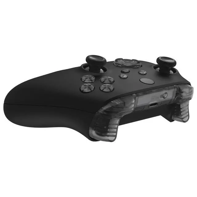 Alt view image 6 of 7 - Replacement Buttons for Xbox Series X & S Controller, Clear Black Custom Accessories Bumpers Trigers Dpad ABXY Start Back Sync Share Keys Parts for Xbox Core Wireless Controller @
