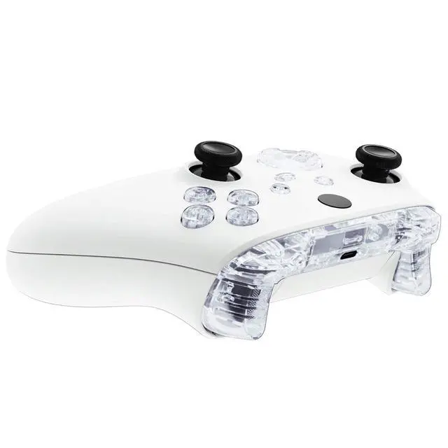 Alt view image 6 of 7 - Replacement Buttons for Xbox Series X & S Controller, Clear Custom Accessories Repair Bumpers Trigers Dpad ABXY Start Back Sync Share Keys Parts for Xbox Core Wireless Controller @