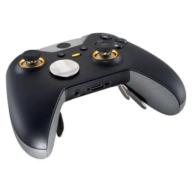 Alt view image 6 of 7 - Matte Chrome Gold Accent Rings Accessories for Xbox One Elite Controller, Replacement Parts Profile Switch Buttons for Xbox One Elite Controller (Model 1698) - Pack of 2 @