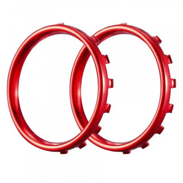 Alt view image 4 of 7 - Matte Chrome Red Accent Rings Accessories for Xbox One Elite Controller, Replacement Parts Profile Switch Buttons for Xbox One Elite Controller (Model 1698) - Pack of 2 @