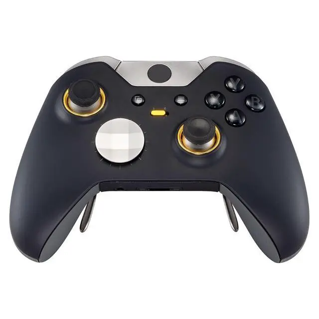 Alt view image 5 of 7 - Matte Chrome Gold Accent Rings Accessories for Xbox One Elite Controller, Replacement Parts Profile Switch Buttons for Xbox One Elite Controller (Model 1698) - Pack of 2 @
