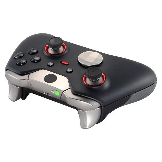 Alt view image 6 of 7 - Matte Chrome Red Accent Rings Accessories for Xbox One Elite Controller, Replacement Parts Profile Switch Buttons for Xbox One Elite Controller (Model 1698) - Pack of 2 @