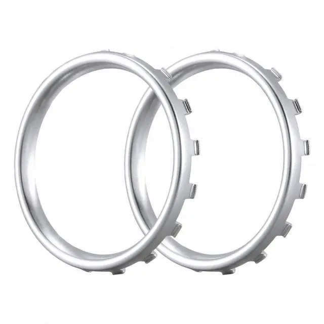 Alt view image 4 of 7 - Matte Chrome Silver Accent Rings Accessories for Xbox One Elite Controller, Replacement Parts Profile Switch Buttons for Xbox One Elite Controller (Model 1698) - Pack of 2 @