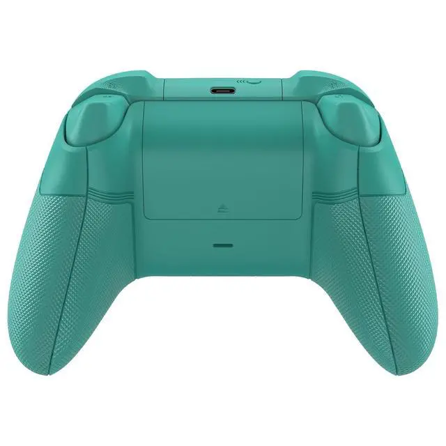 Alt view image 6 of 7 - ASR Version Performance Rubberized Full Set Shell Buttons for Xbox Core Controller, Redesigned Grip Diamond Texture Handles Backplate Case for Xbox Series X & S Controller - Jade Dragon @