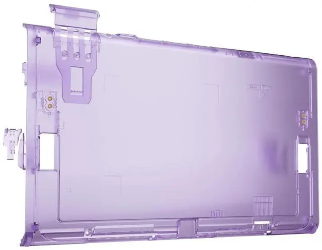 Main image of Replacement DIY Rear Back Plate for Nintendo Switch 2 Handheld Console, Custom Housing Cover Shell Case for Switch 2 (Without Kickstand) - Clear Atomic Purple @