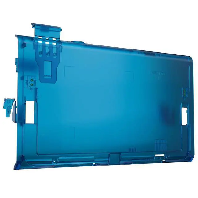 Main image of Replacement DIY Rear Back Plate for Nintendo Switch 2 Handheld Console, Custom Housing Cover Shell Case for Switch 2 (Without Kickstand) - Clear Blue @