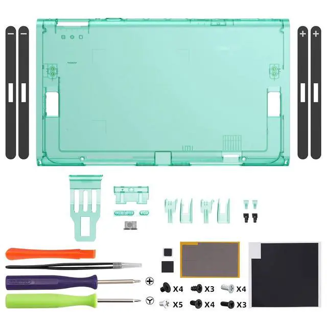 Alt view image 2 of 7 - Replacement DIY Rear Back Plate for Nintendo Switch 2 Handheld Console, Custom Housing Cover Shell Case for Switch 2 (Without Kickstand) - Emerald Green @