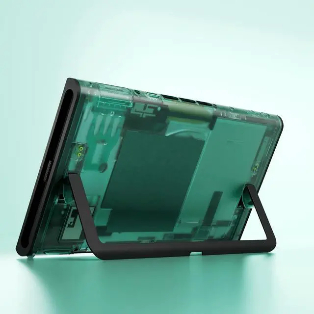 Alt view image 4 of 7 - Replacement DIY Rear Back Plate for Nintendo Switch 2 Handheld Console, Custom Housing Cover Shell Case for Switch 2 (Without Kickstand) - Emerald Green @