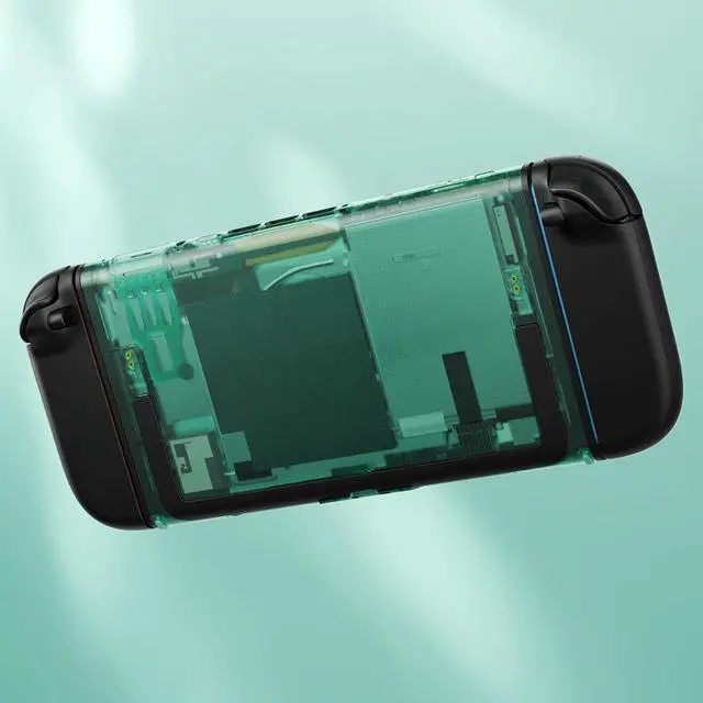Alt view image 6 of 7 - Replacement DIY Rear Back Plate for Nintendo Switch 2 Handheld Console, Custom Housing Cover Shell Case for Switch 2 (Without Kickstand) - Emerald Green @